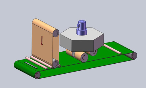 Single grinding + inverted R Angle
